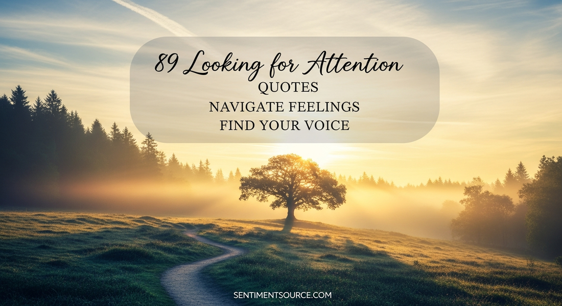 89 Looking for Attention Quotes Navigate Feelings Find Your Voice