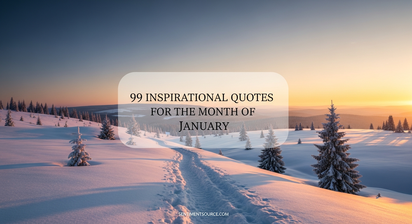 99 Inspirational Quotes for the Month of January