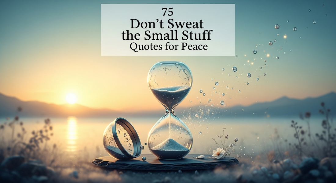 75 Don’t Sweat the Small Stuff Quotes for Peace
