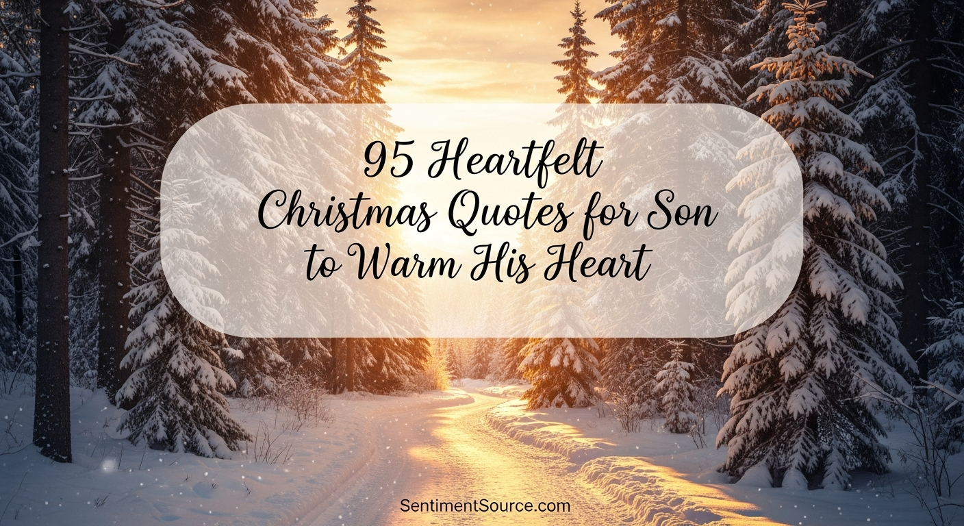 95 Heartfelt Christmas Quotes for Son to Warm His Heart