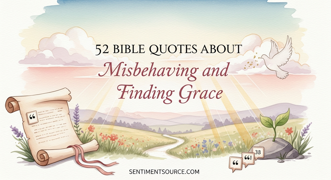 52 Bible Quotes About Misbehaving and Finding Grace