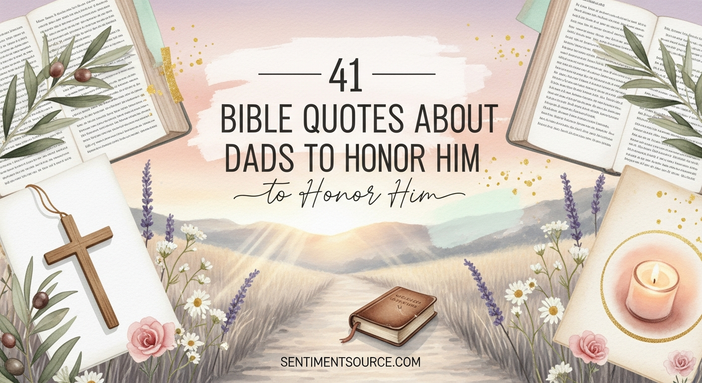 41 Bible Quotes About Dads to Honor Him