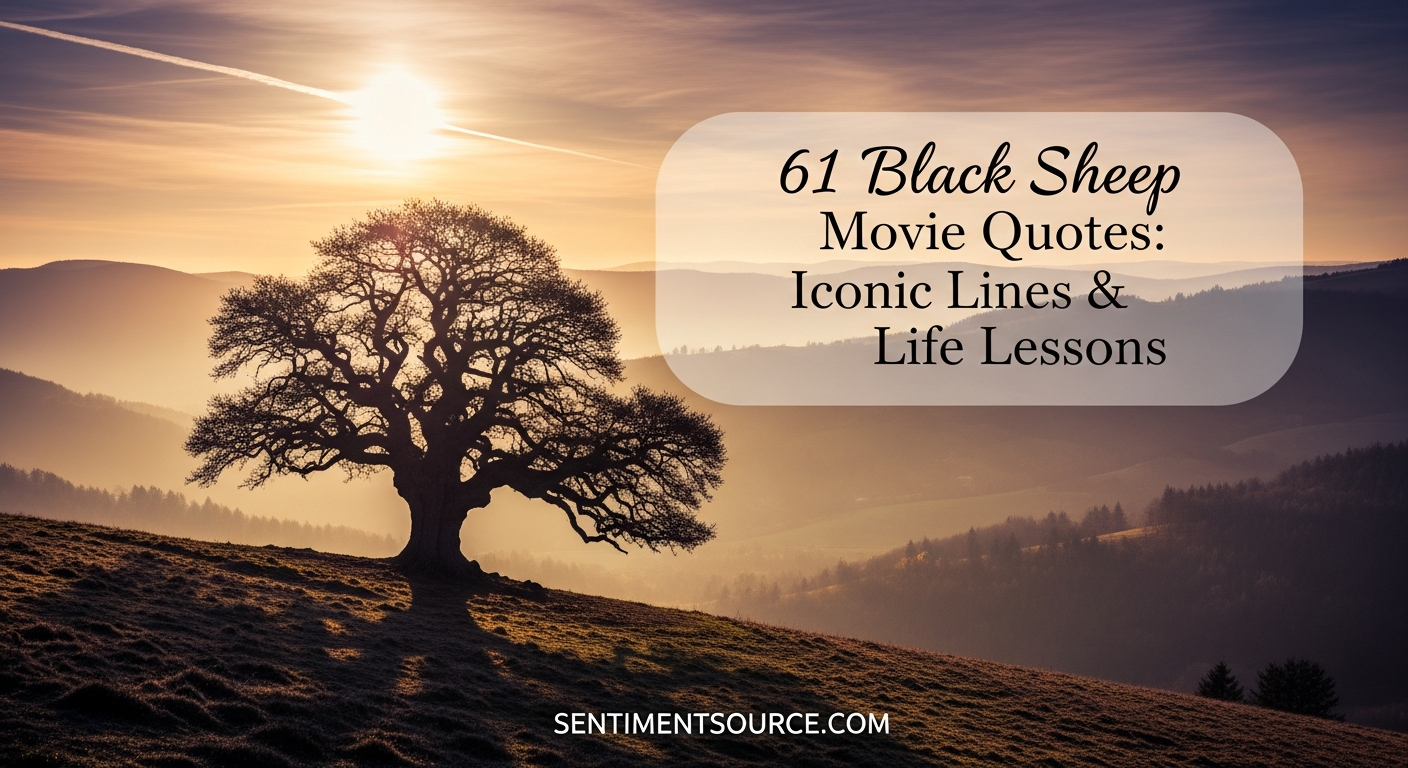 61 Black Sheep Movie Quotes: Iconic Lines & Life Lessons