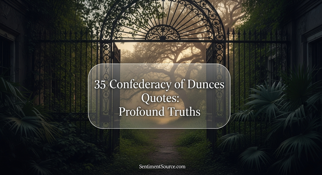 35 Confederacy of Dunces Quotes: Profound Truths
