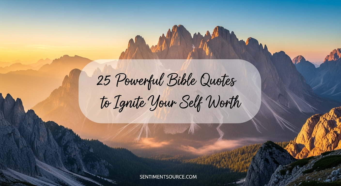25 Powerful Bible Quotes to Ignite Your Self Worth