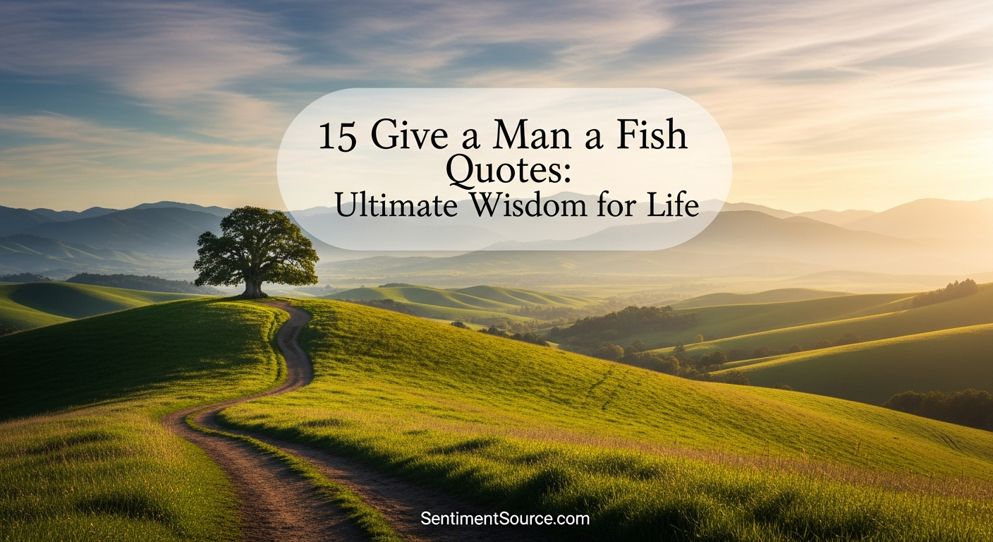 15 Give a Man a Fish Quotes: Ultimate Wisdom for Life