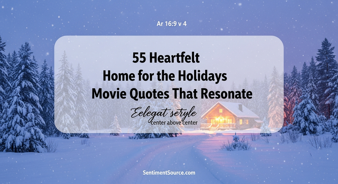 55 Heartfelt Home for the Holidays Movie Quotes That Resonate