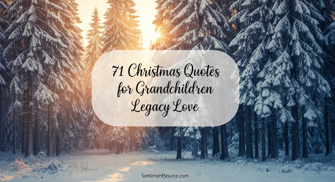 71 Christmas Quotes for Grandchildren Legacy Love