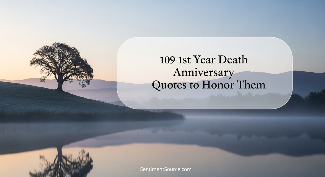 109 1st Year Death Anniversary Quotes to Honor Them