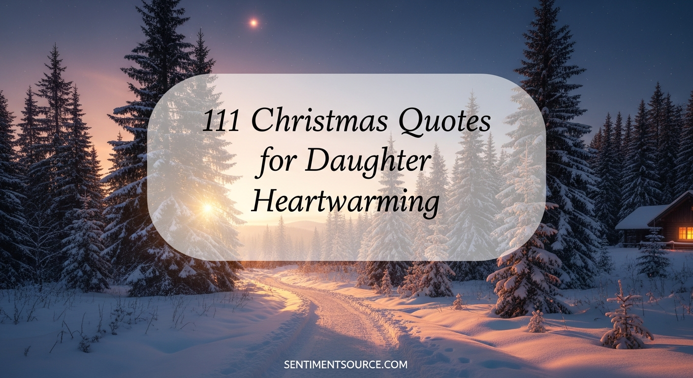 111 Christmas Quotes for Daughter Heartwarming
