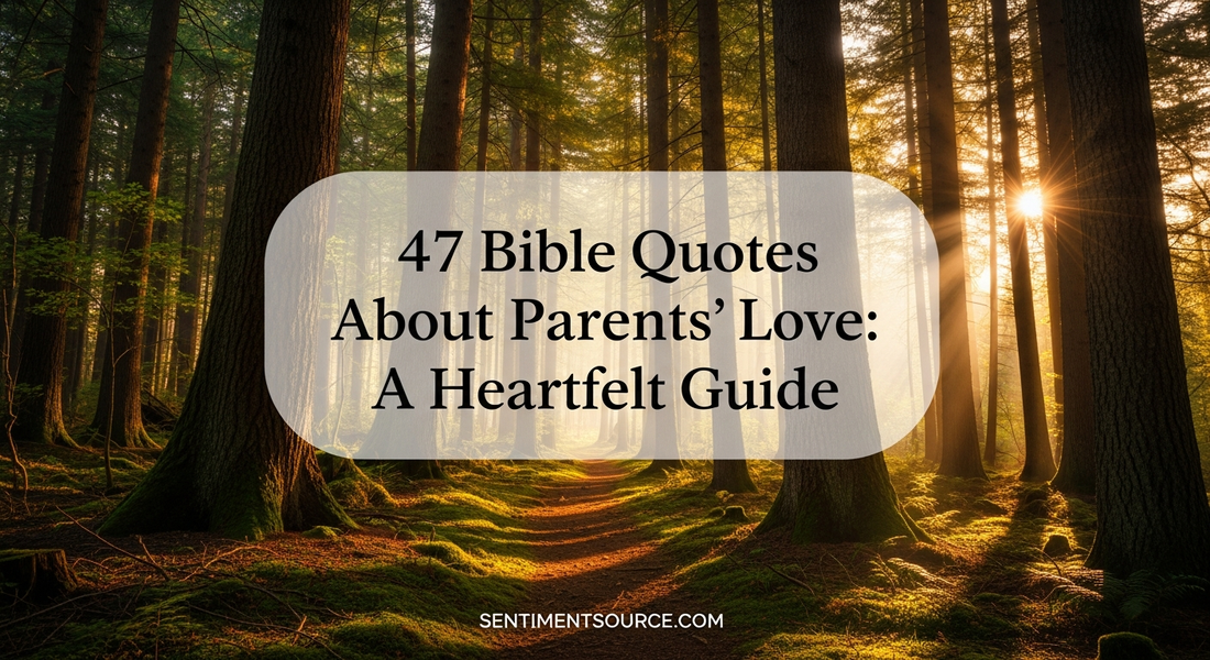 47 Bible Quotes About Parents' Love: A Heartfelt Guide