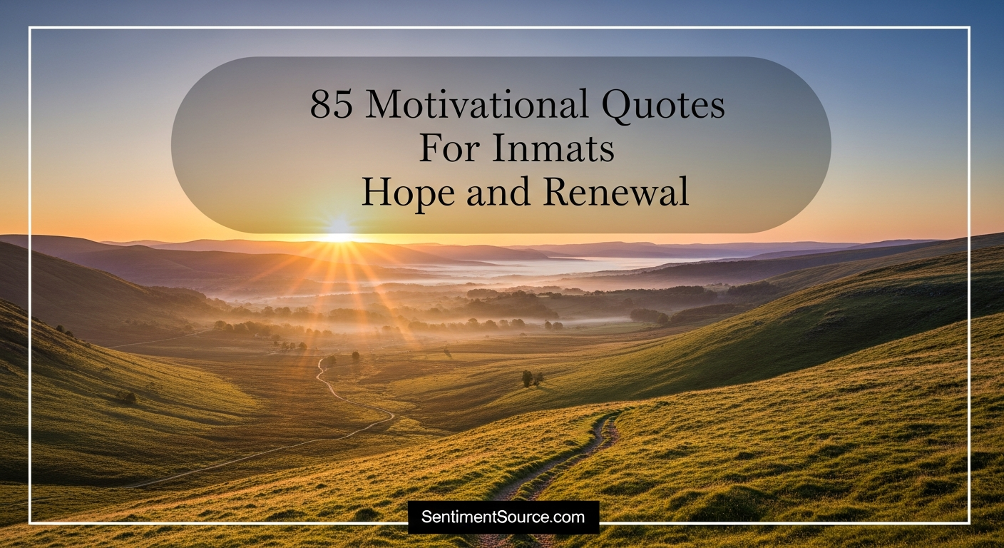 85 Motivational Quotes For Inmates Hope and Renewal
