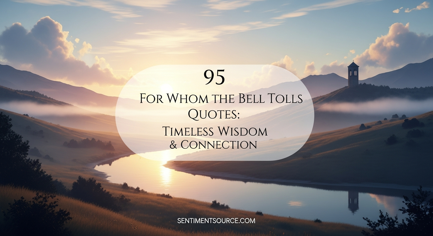 95 For Whom the Bell Tolls Quotes: Timeless Wisdom & Connection