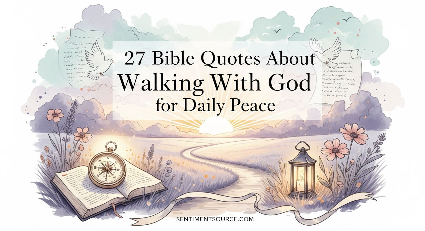 27 Bible Quotes About Walking With God for Daily Peace