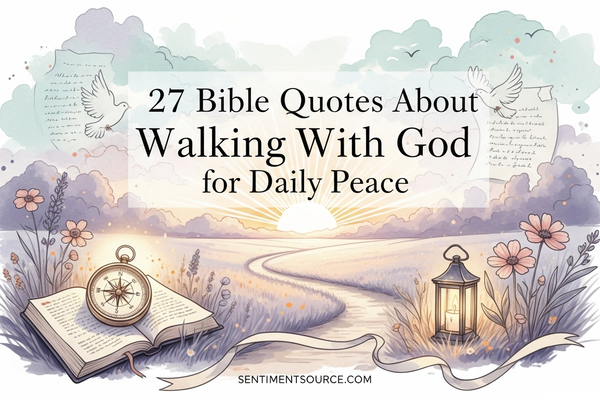 27 Bible Quotes About Walking With God for Daily Peace