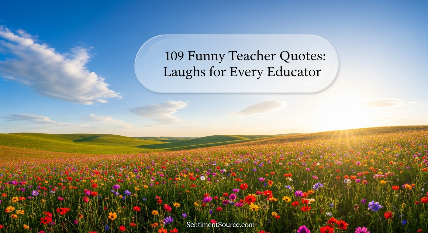 109 Funny Teacher Quotes: Laughs for Every Educator